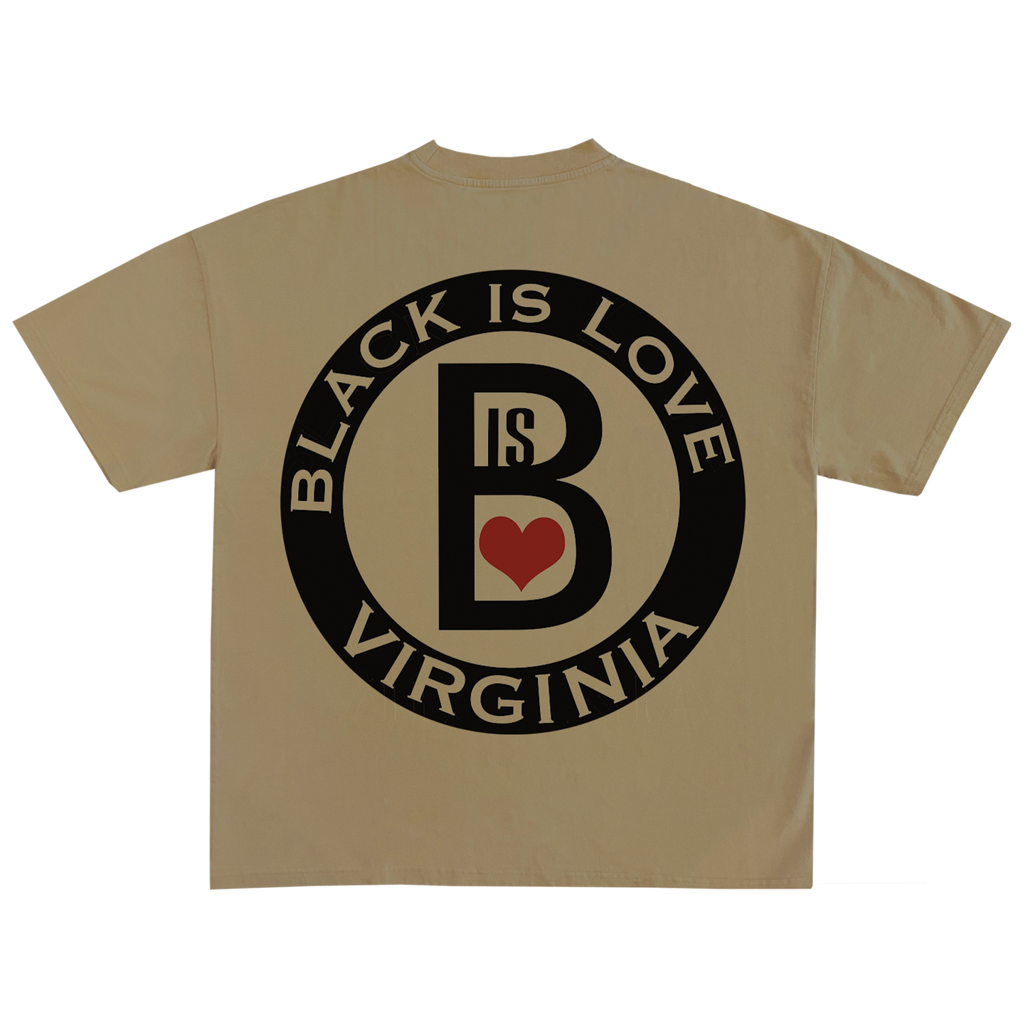 BIL "Black Is Love x By Had Not" Tee | Cropped & Oversized Max Heavyweight 7.5 oz Shirt