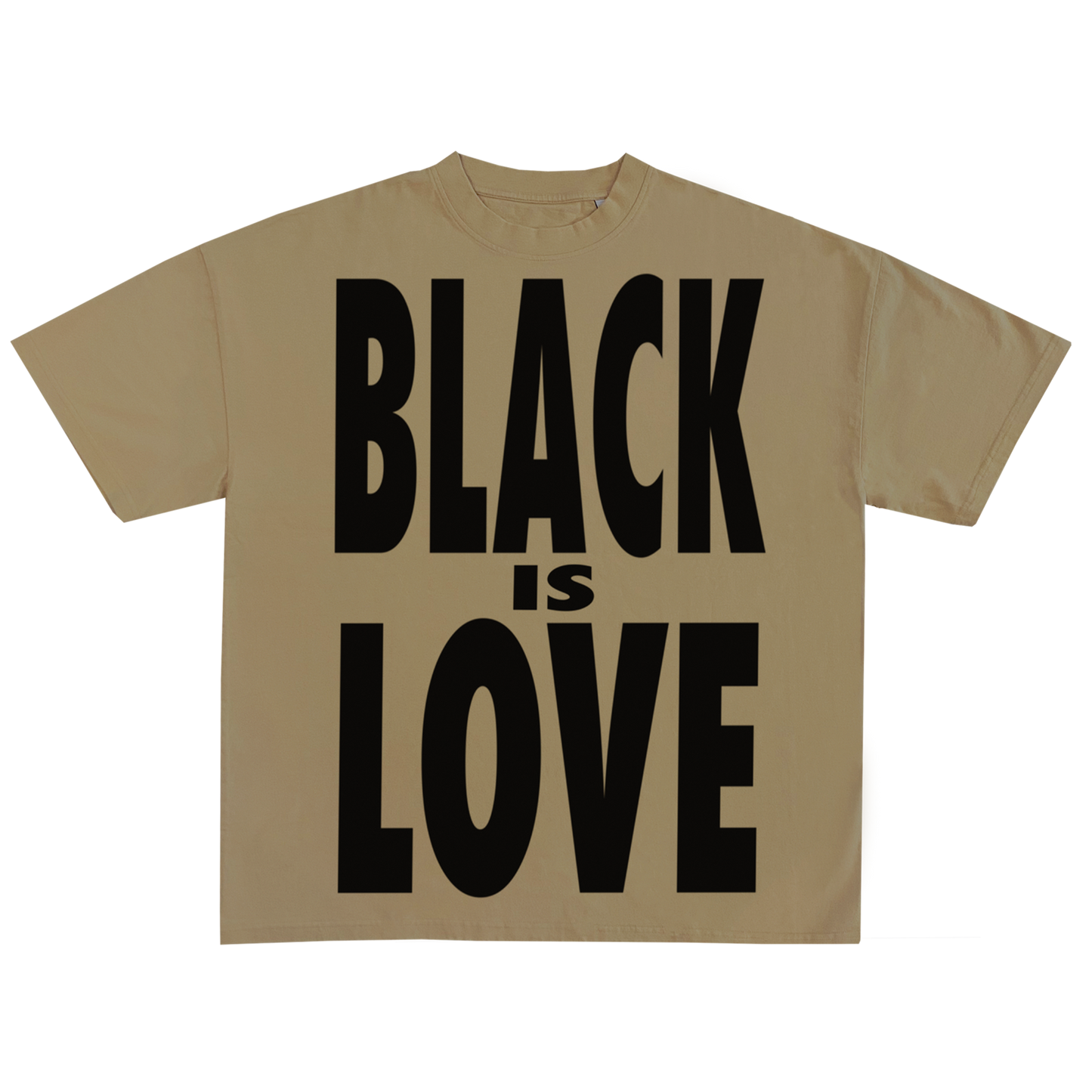 BIL "Black Is Love x By Had Not" Tee | Cropped & Oversized Max Heavyweight 7.5 oz Shirt