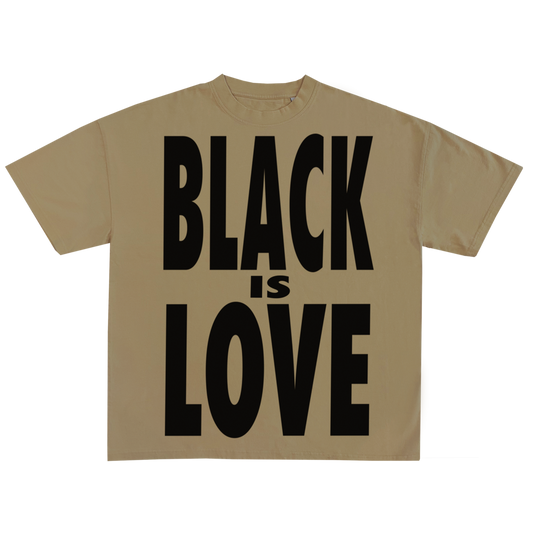 BIL "Black Is Love x By Had Not" Tee | Cropped & Oversized Max Heavyweight 7.5 oz Shirt