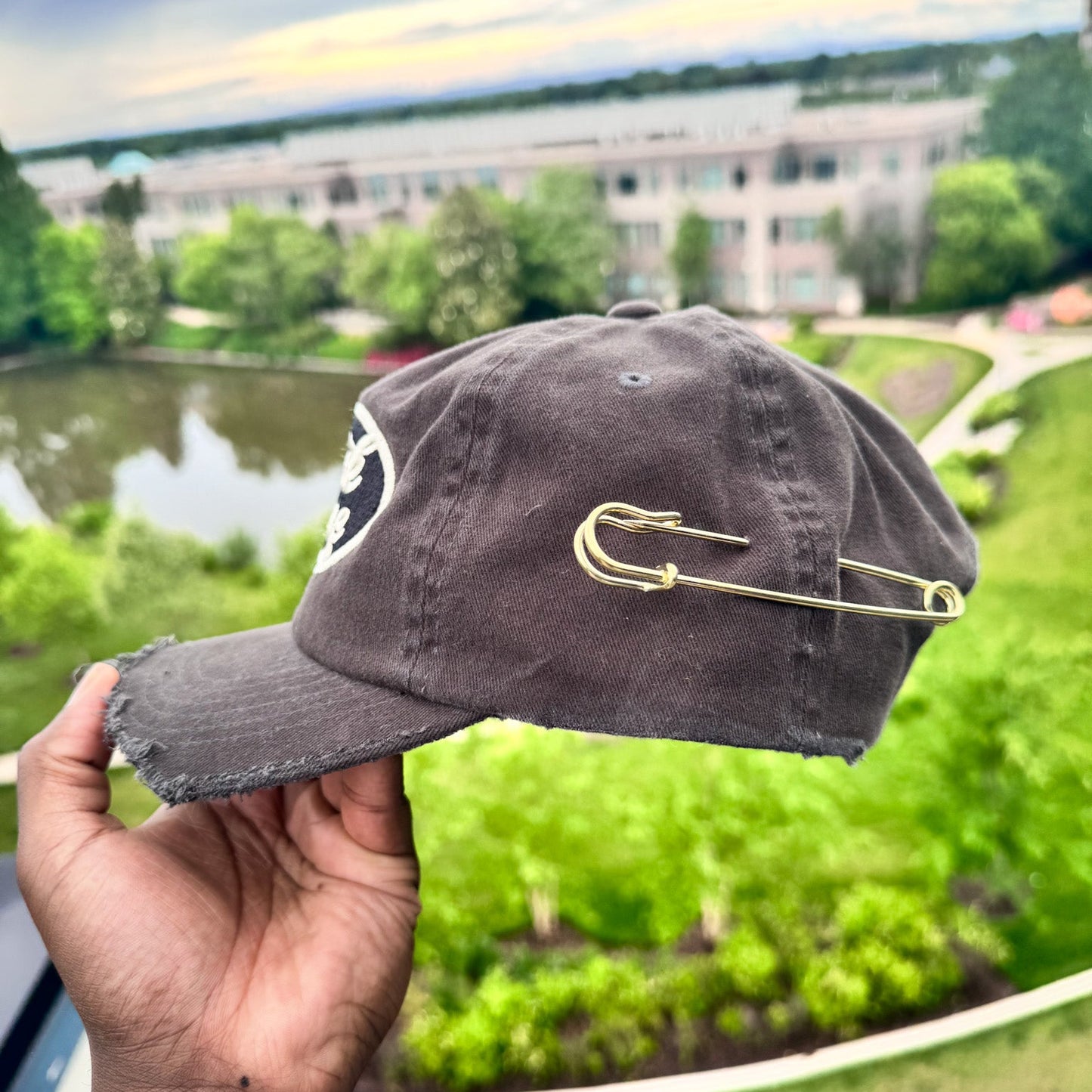 BIL Vintage 1/2 Brim Dad Cap | Hat (Vintage Black)