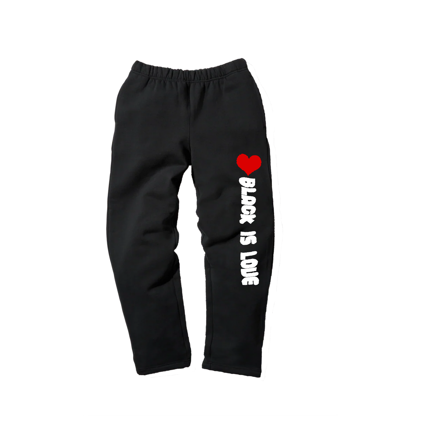 "Black Is Love x By Had Not" Sweats | 14 oz Heavyweight Sweatpants (Black)