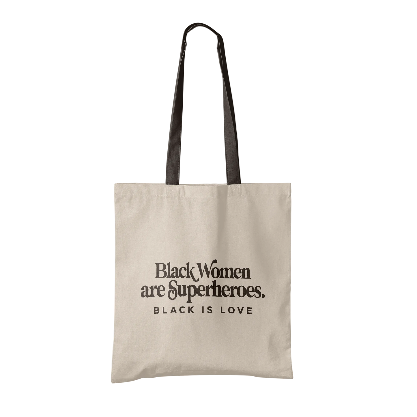 Black Women are Superheroes Tote | Tote (Tan)