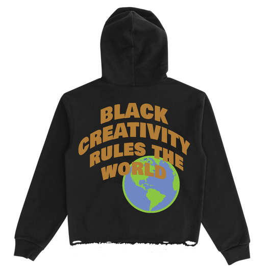 BIL 16 oz "Black Creativity" Vintage Bottom | Hoodie (Black)