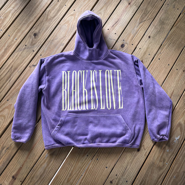 BIL 20 oz Acid Wash Mock Neck Hood | Hoodie (Lavender)