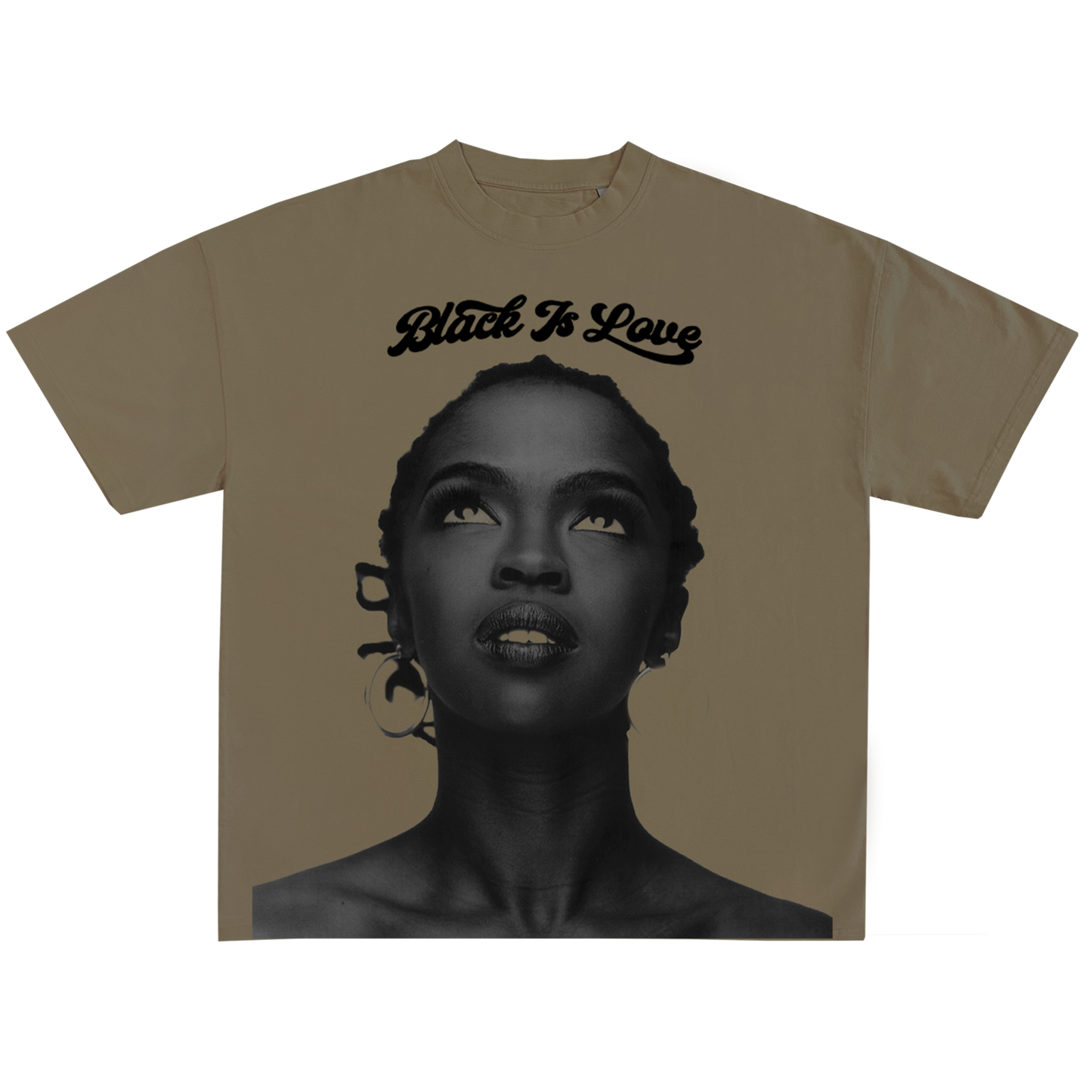 BIL "It Could All Be So Simple" Tee | Cropped & Oversized Max Heavyweight 7.5 oz Shirt (Oatmeal)
