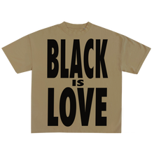 Load image into Gallery viewer, BIL &quot;Black Is Love x By Had Not&quot; Tee | Cropped &amp; Oversized Max Heavyweight 7.5 oz Shirt (Oatmeal)
