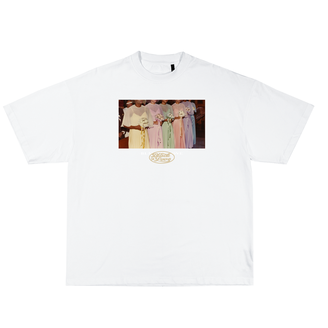 BIL Wedding Tee | Cropped & Oversized Max Heavyweight 7.5 oz Shirt (White)