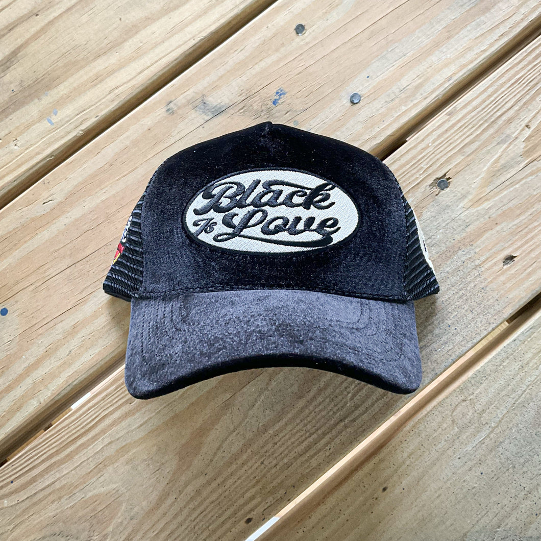 BIL Velvet Trucker Hat | Hat (Black)