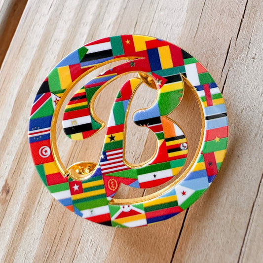 BIL African Flags | Pin (Gold)