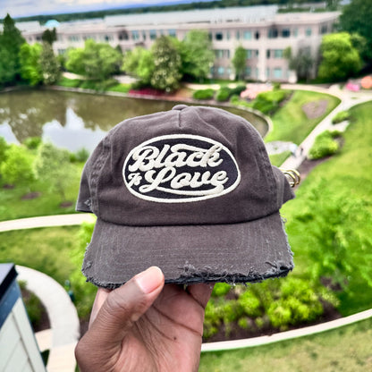 BIL Vintage 1/2 Brim Dad Cap | Hat (Vintage Black)