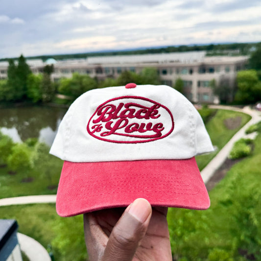 BIL Vintage Dad Cap | Hat (Cream/Red)