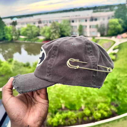 BIL Vintage 1/2 Brim Dad Cap | Hat (Vintage Black)