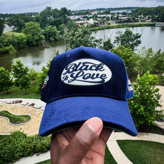BIL Velvet Snakeskin Strap-back | Hat (Navy)