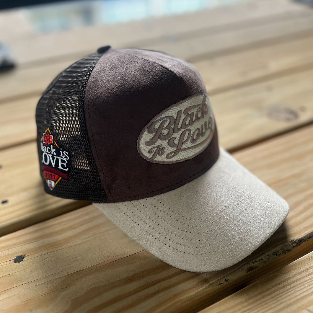 BIL Suede Trucker Hat | Hat (Chocolate)