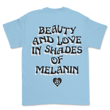 Load image into Gallery viewer, BIL Shades of Melanin Tee | Max Heavyweight 7.5 oz Shirt (Sky Blue)
