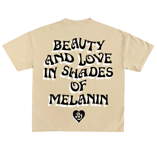 BIL Shades of Melanin Tee | Max Heavyweight 7.5 oz Shirt (Oatmeal)