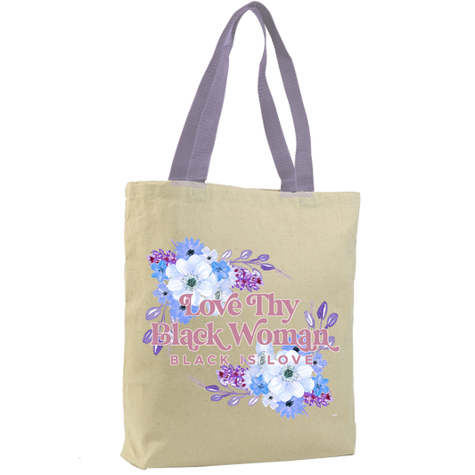 Love Thy Black Woman Tote | Tote (Tan)
