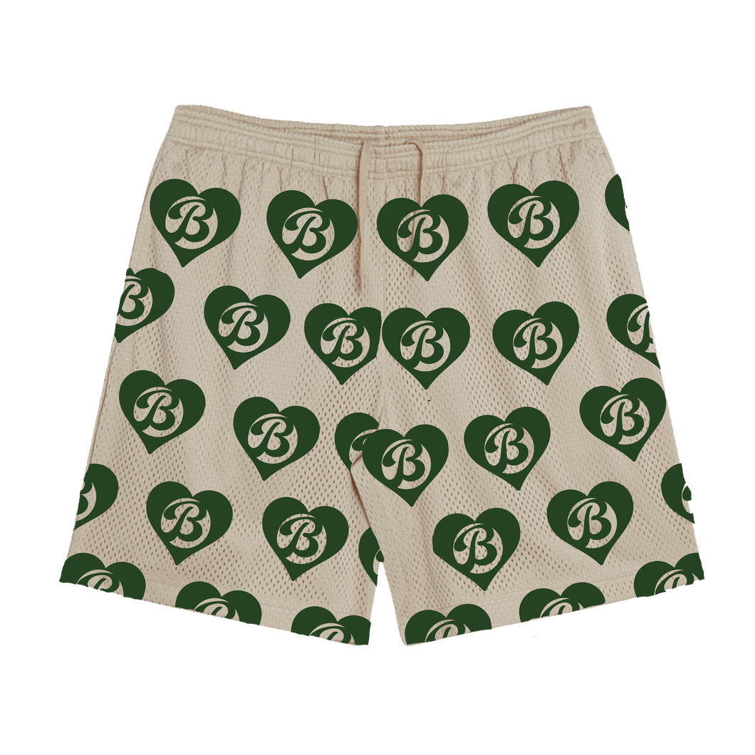 BIL Heart Mesh Shorts | Shorts (Cream)