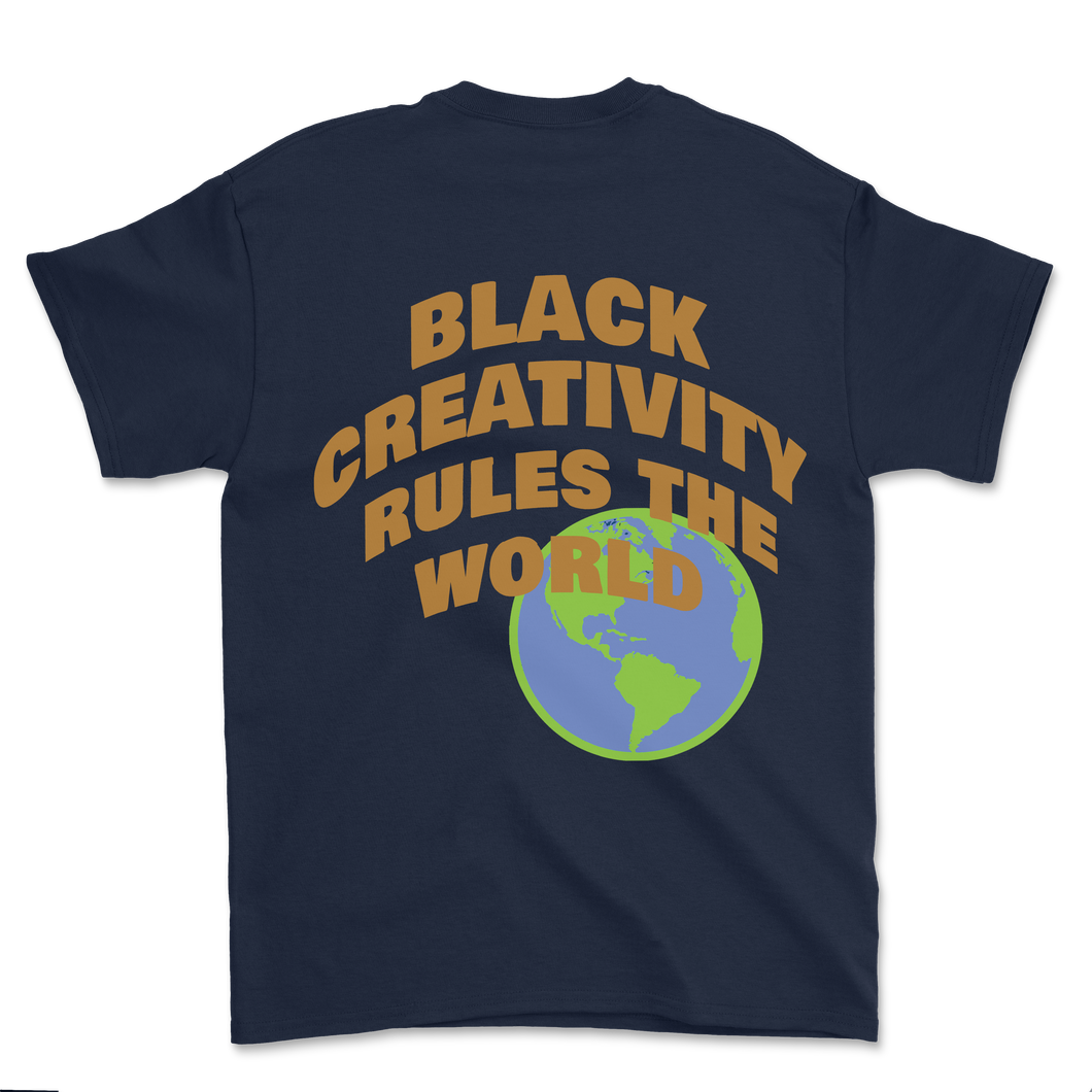 Black Creativity Rules The World | Shirt (Navy)