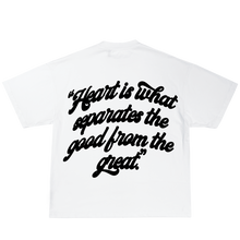 Load image into Gallery viewer, BIL &quot;Heart Is What Separates&quot; Tee  | Max Heavyweight 7.5 oz Shirt (White)
