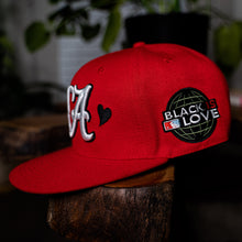 Load image into Gallery viewer, &quot;Black Is Love x By Had Not&quot; VA Snapback | Hat (Red)
